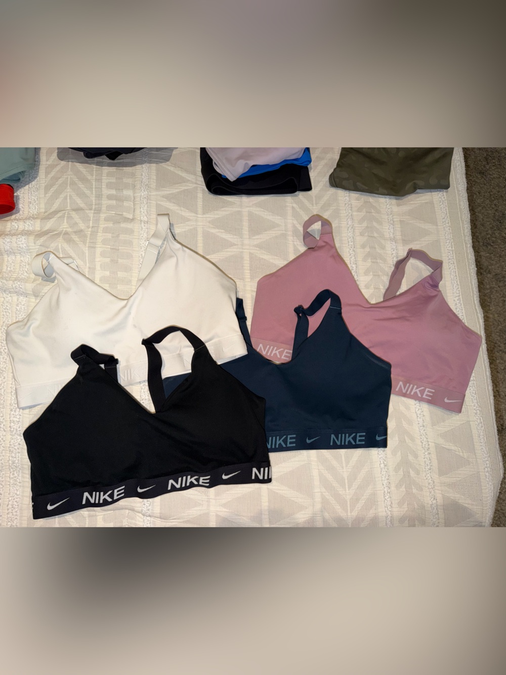 Nike Women's Indy Sports Bras - Black, White, Navy, Pink